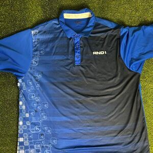 And1 Men's Blue and Navy Polo-shirts